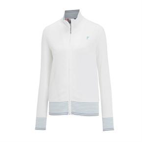 Ashworth Ladies Pique Full Zip Jacket White
